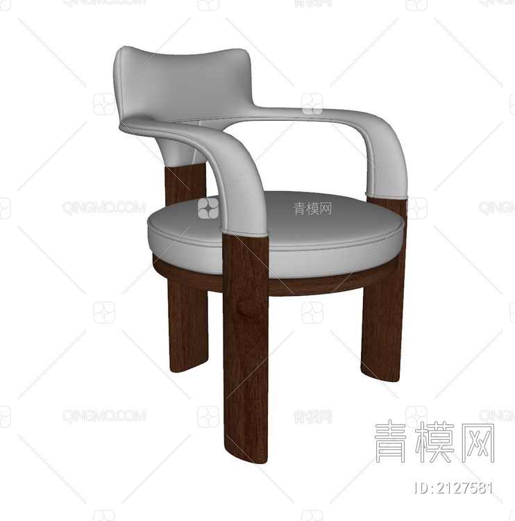 中古风餐椅SU模型下载【ID:2127581】