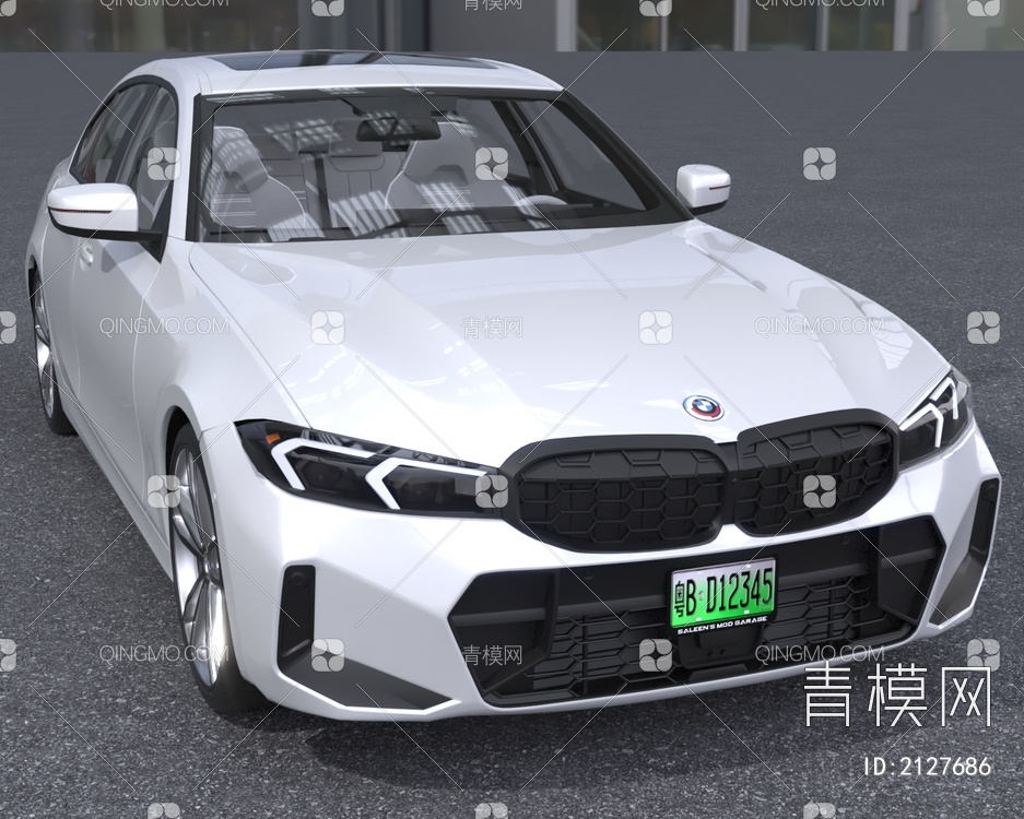 2023款宝马G20330i汽车3D模型下载【ID:2127686】
