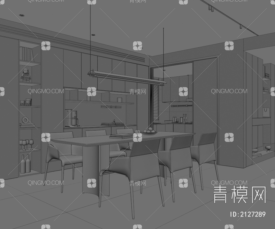 餐厅3D模型下载【ID:2127289】