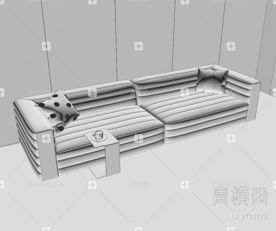 多人沙发3D模型下载【ID:2129792】