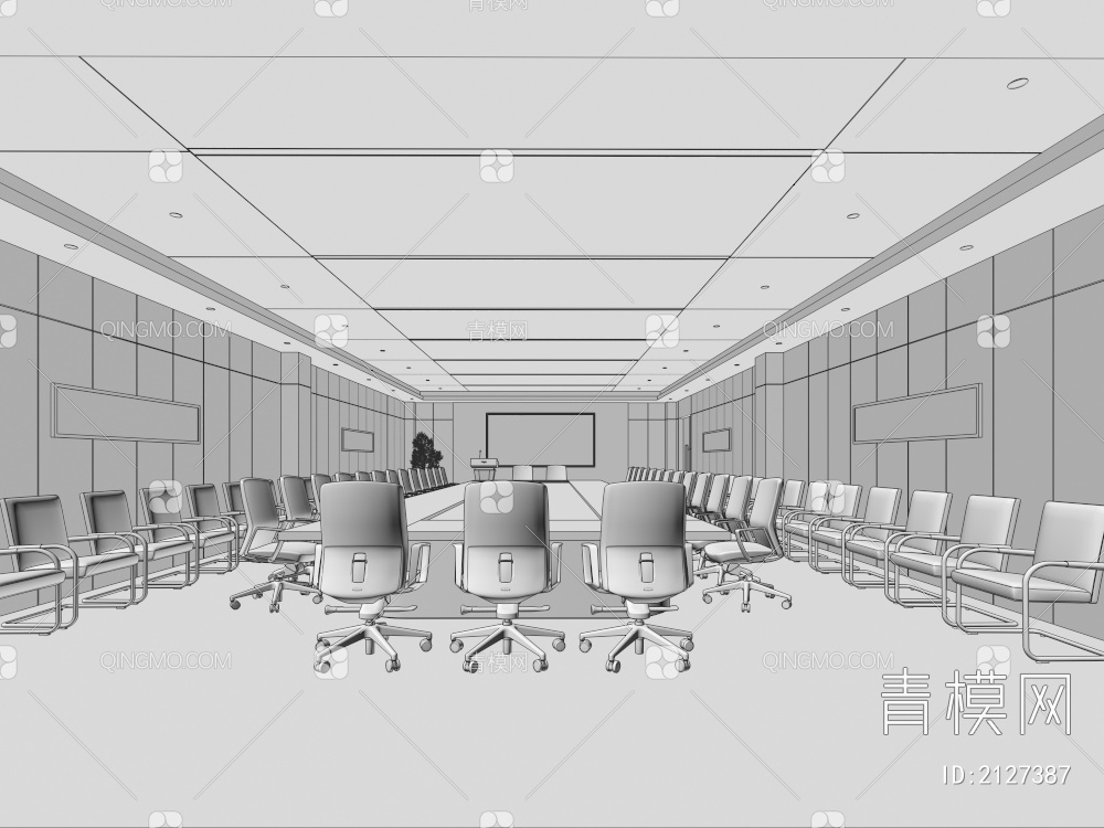 会议室3D模型下载【ID:2127387】