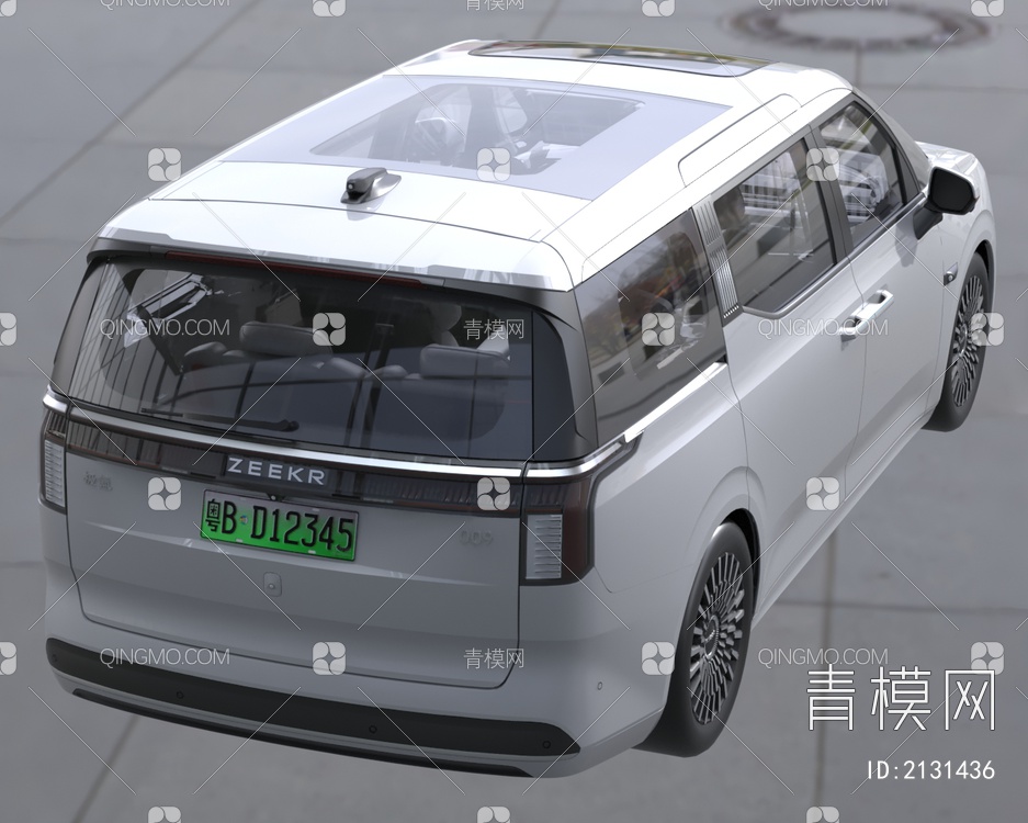 ZEEKR极氪009新能源汽车3D模型下载【ID:2131436】