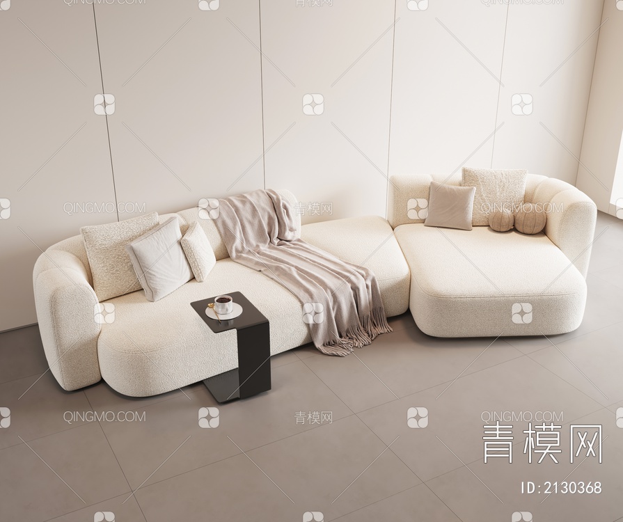 异形沙发  多人沙发3D模型下载【ID:2130368】