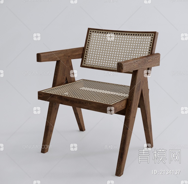 休闲椅_餐椅3D模型下载【ID:2134137】