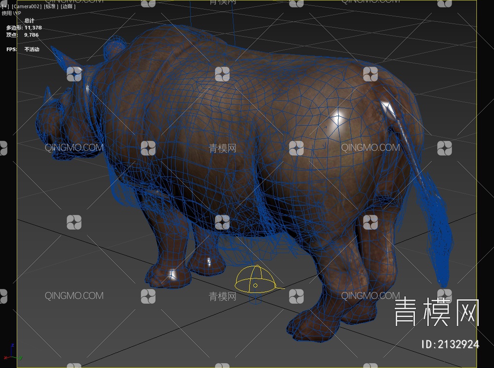 苏门答腊犀 苏门犀 双角犀 亚洲双角犀 毛犀 牛 牛犀科双角犀属动物3D模型下载【ID:2132924】