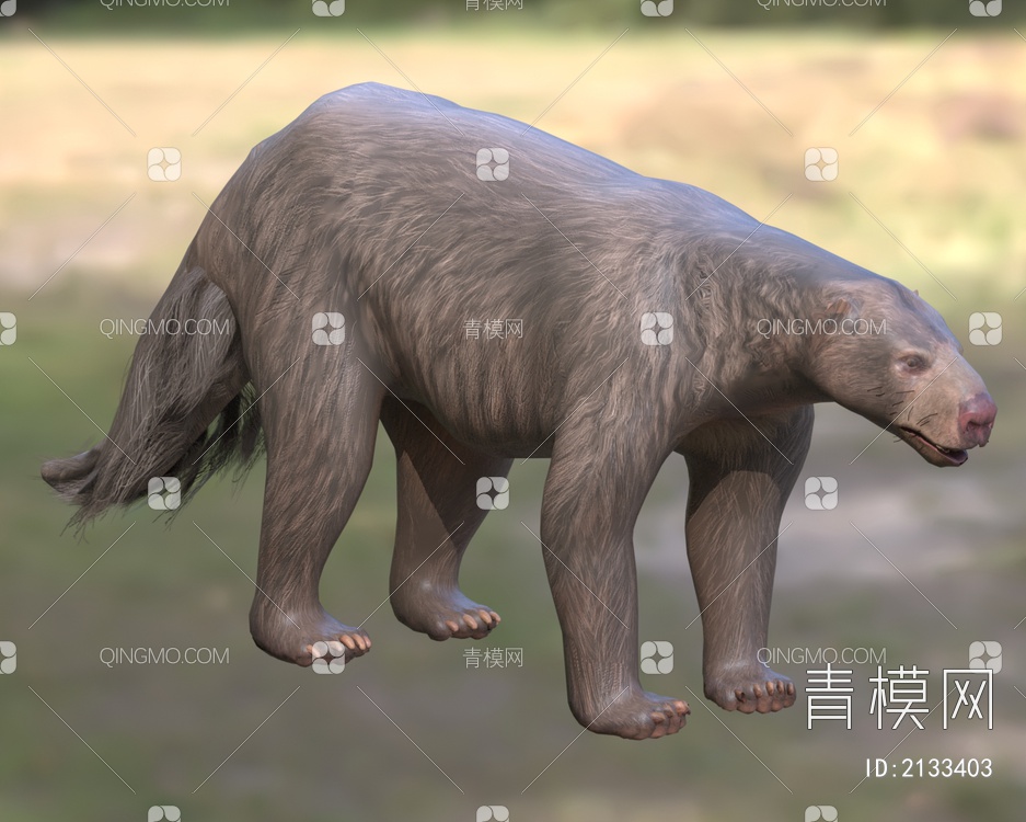 笨脚兽 全齿目笨脚兽科动物3D模型下载【ID:2133403】