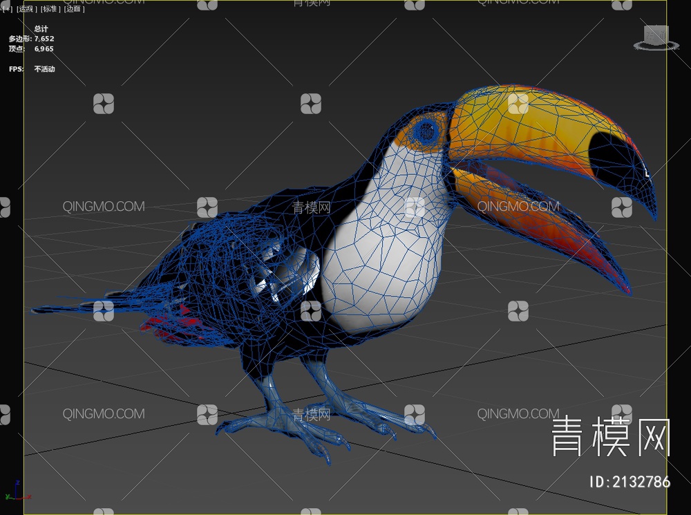 鵎鵼巨嘴鸟3D模型下载【ID:2132786】