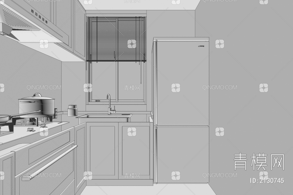 厨房3D模型下载【ID:2130745】