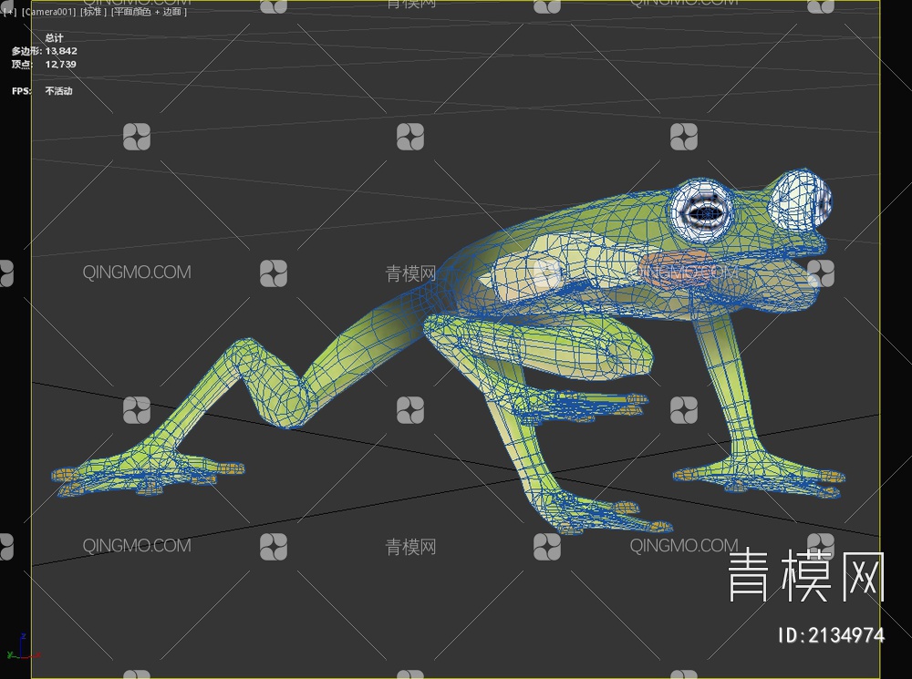 赤心玻璃蛙生物动物3D模型下载【ID:2134974】