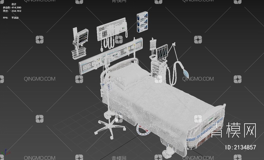 ICU设备3D模型下载【ID:2134857】