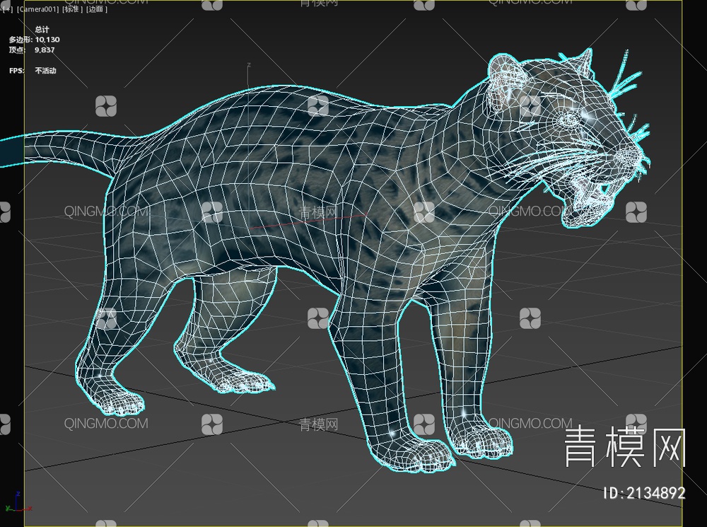 古老伪剑齿虎生物动物3D模型下载【ID:2134892】