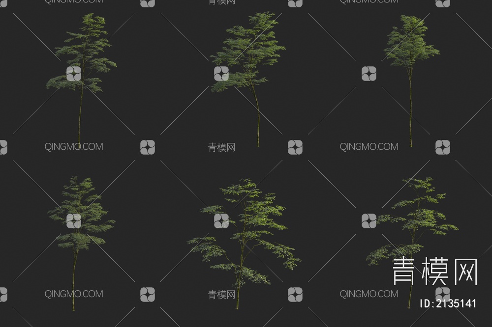 景观树 大树 小树3D模型下载【ID:2135141】
