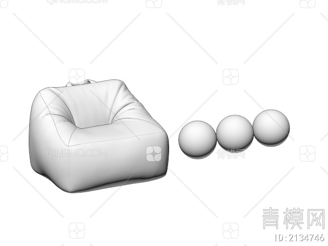 懒人沙发3D模型下载【ID:2134746】