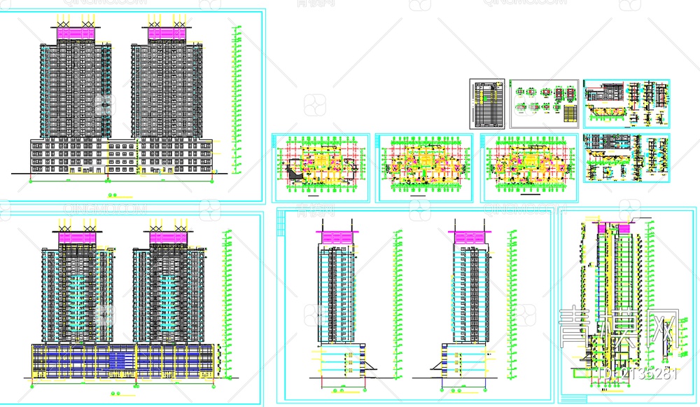 陈家庄商住楼施工图【ID:2135281】