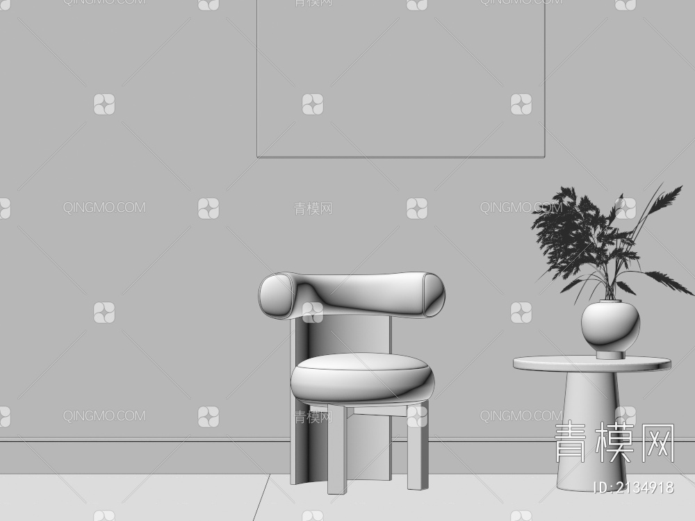 单椅3D模型下载【ID:2134918】