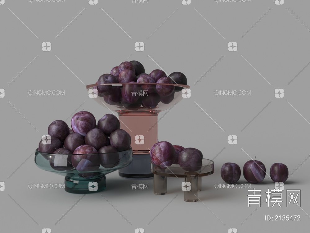 食品 水果 李子3D模型下载【ID:2135472】