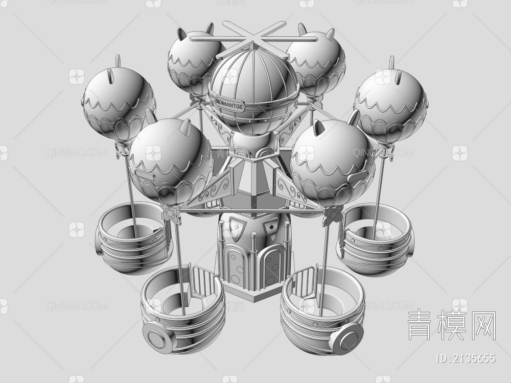 桑巴气球3D模型下载【ID:2135655】