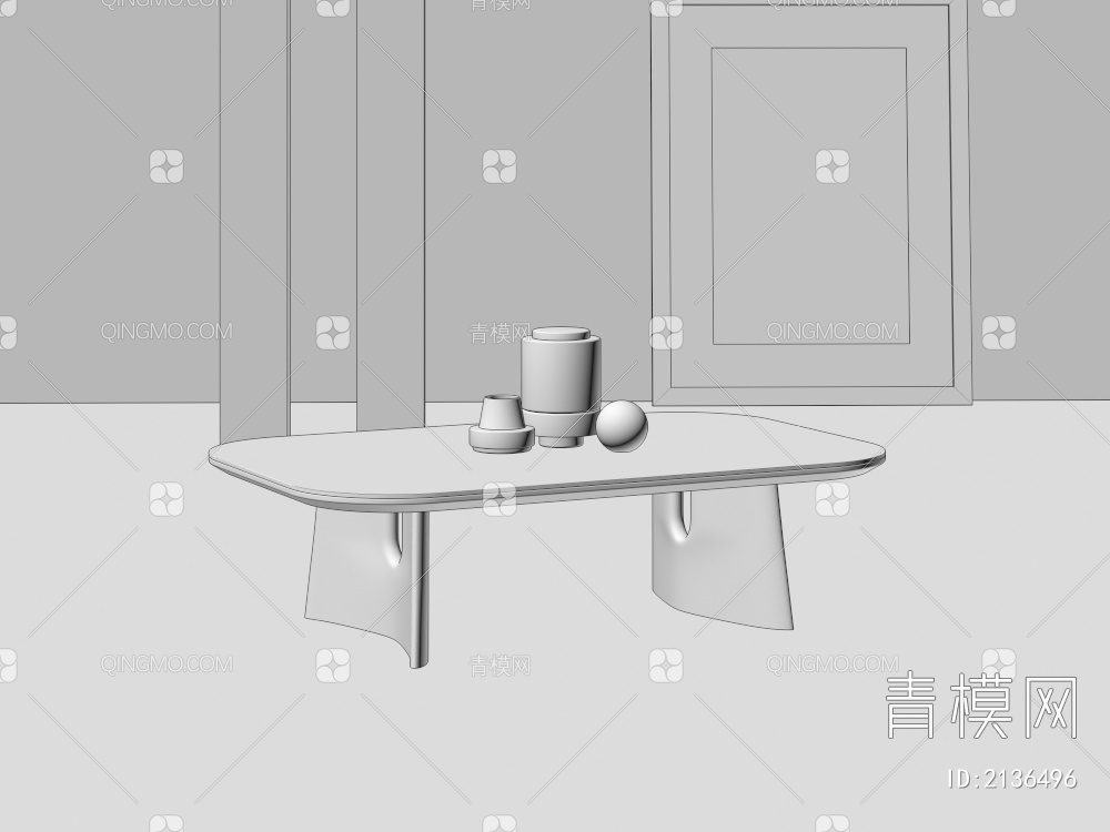 茶几 饰品 摆件3D模型下载【ID:2136496】