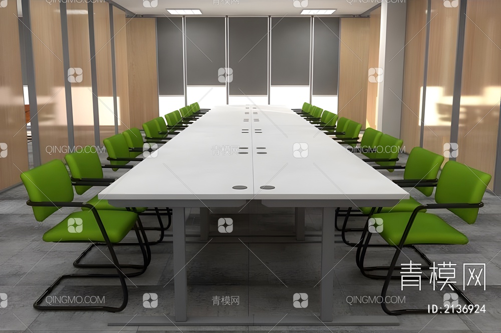 带大厅的会议室3D模型下载【ID:2136924】