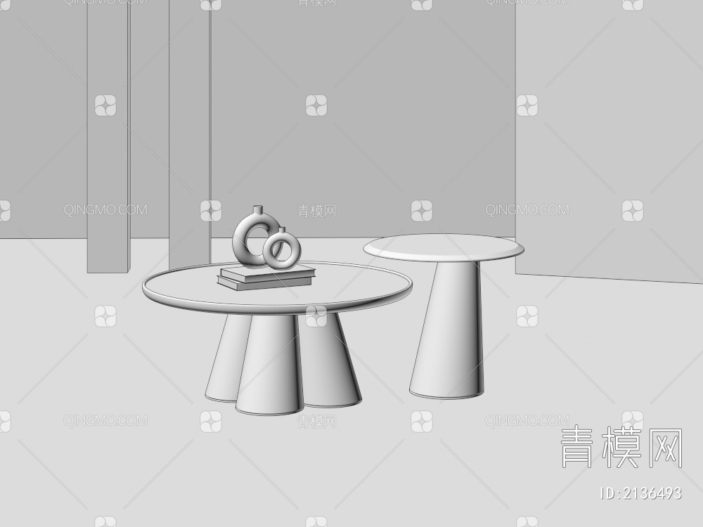 茶几 饰品 摆件3D模型下载【ID:2136493】