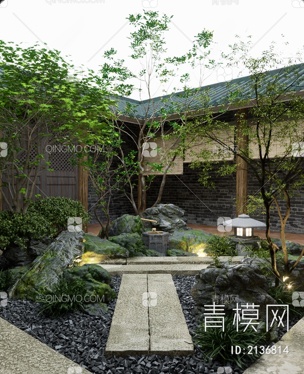 庭院3D模型下载【ID:2136814】