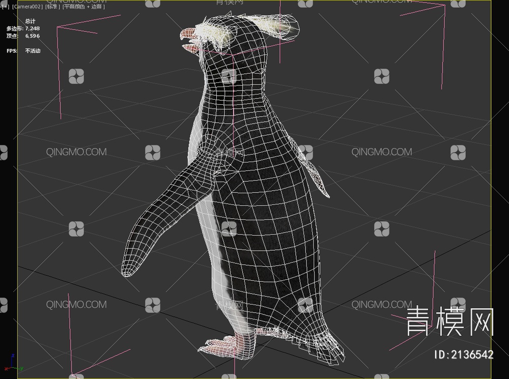 黄眉企鹅 峡湾企鹅 凤冠企鹅 福德兰企鹅3D模型下载【ID:2136542】