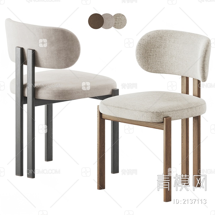 餐椅3D模型下载【ID:2137113】