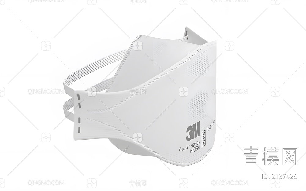 面罩颗粒呼吸器3D模型下载【ID:2137426】