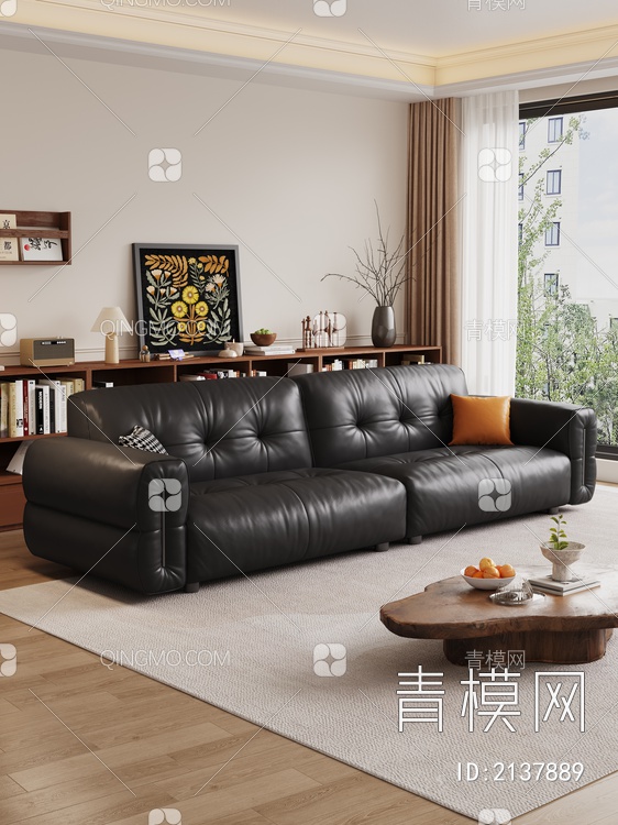 沙发 沙发茶几组合3D模型下载【ID:2137889】
