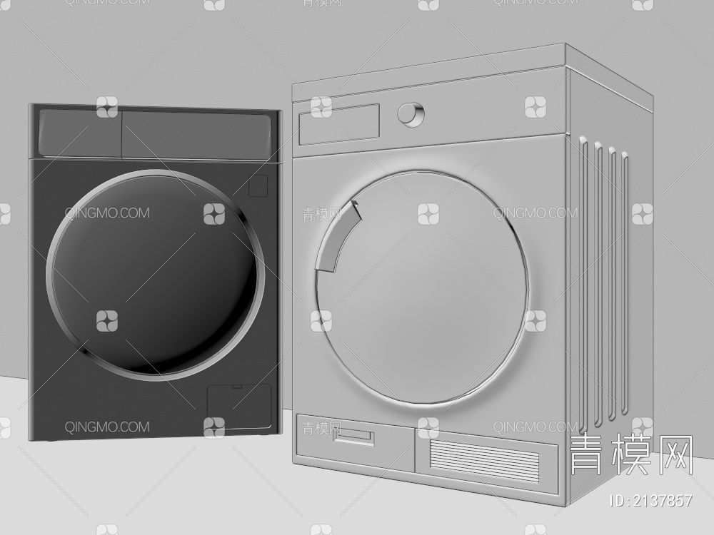 洗衣机3D模型下载【ID:2137857】