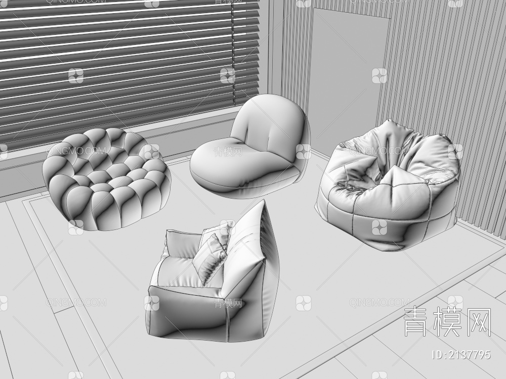 懒人沙发3D模型下载【ID:2137795】