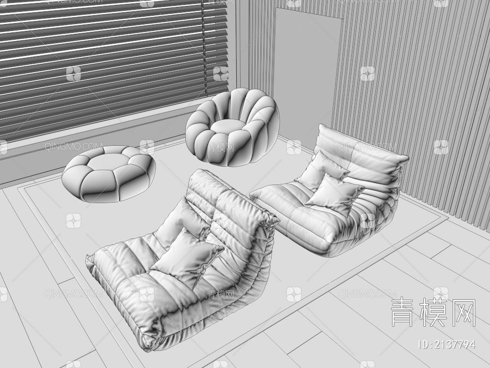 懒人沙发3D模型下载【ID:2137794】