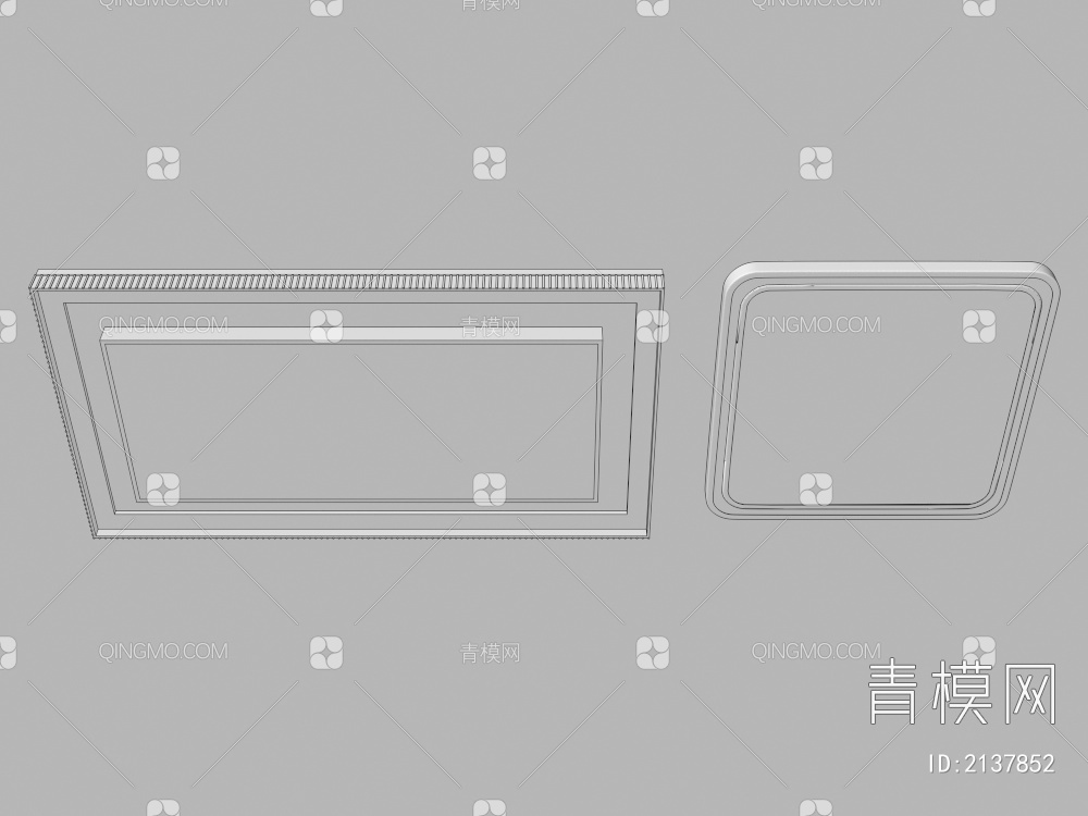 吸顶灯3D模型下载【ID:2137852】