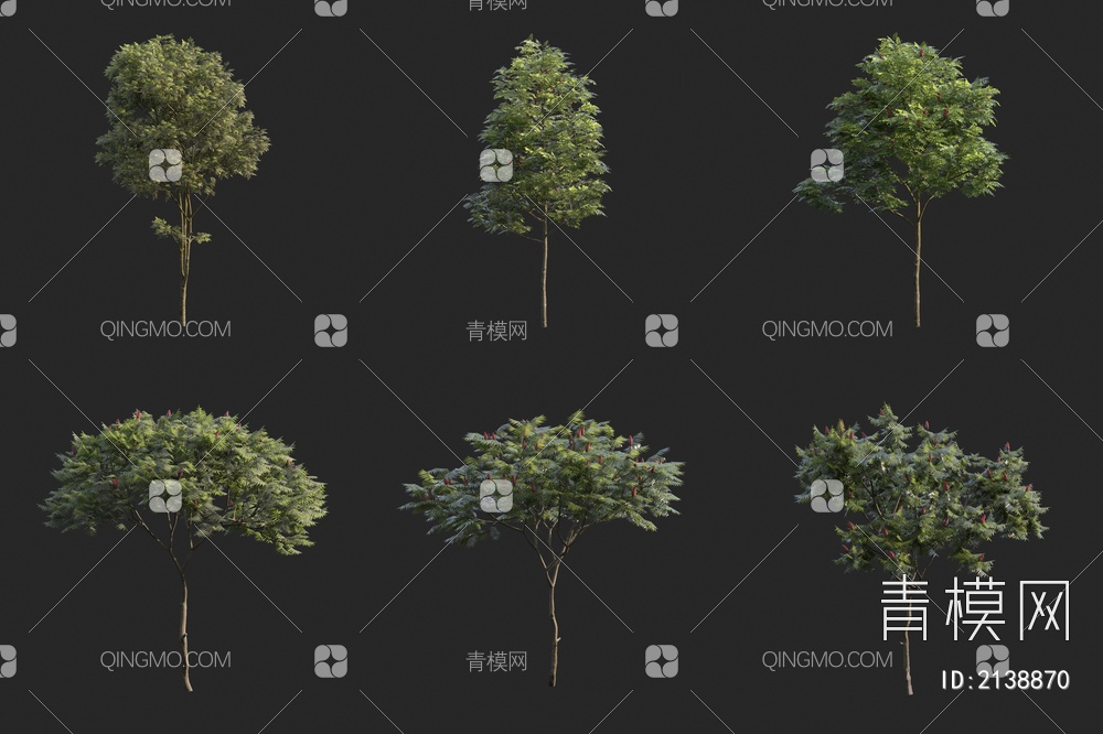 动态树 动态植物 风动树3D模型下载【ID:2138870】