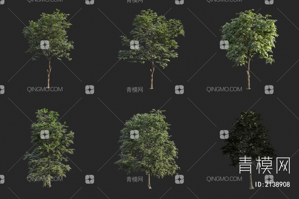 动态树 动态植物 风动树3D模型下载【ID:2138908】