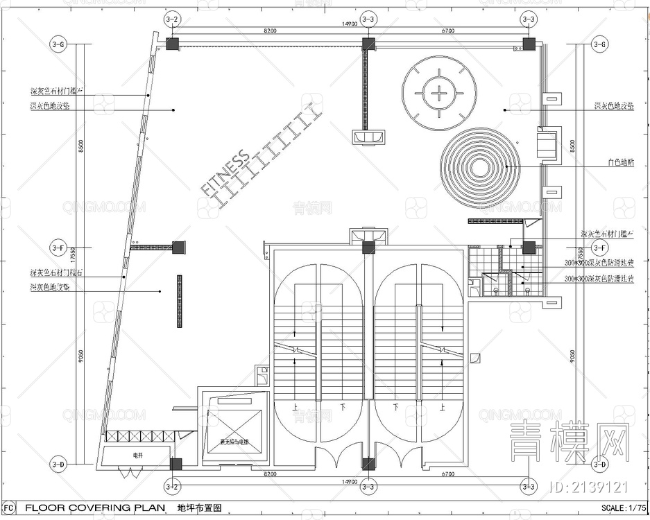 健身房CAD+效果科+SU+PPT方案【ID:2139121】