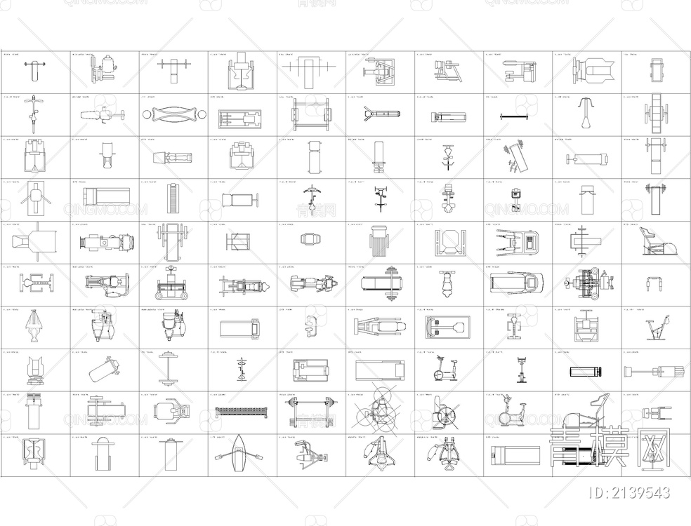 户外器材健身CAD【ID:2139543】