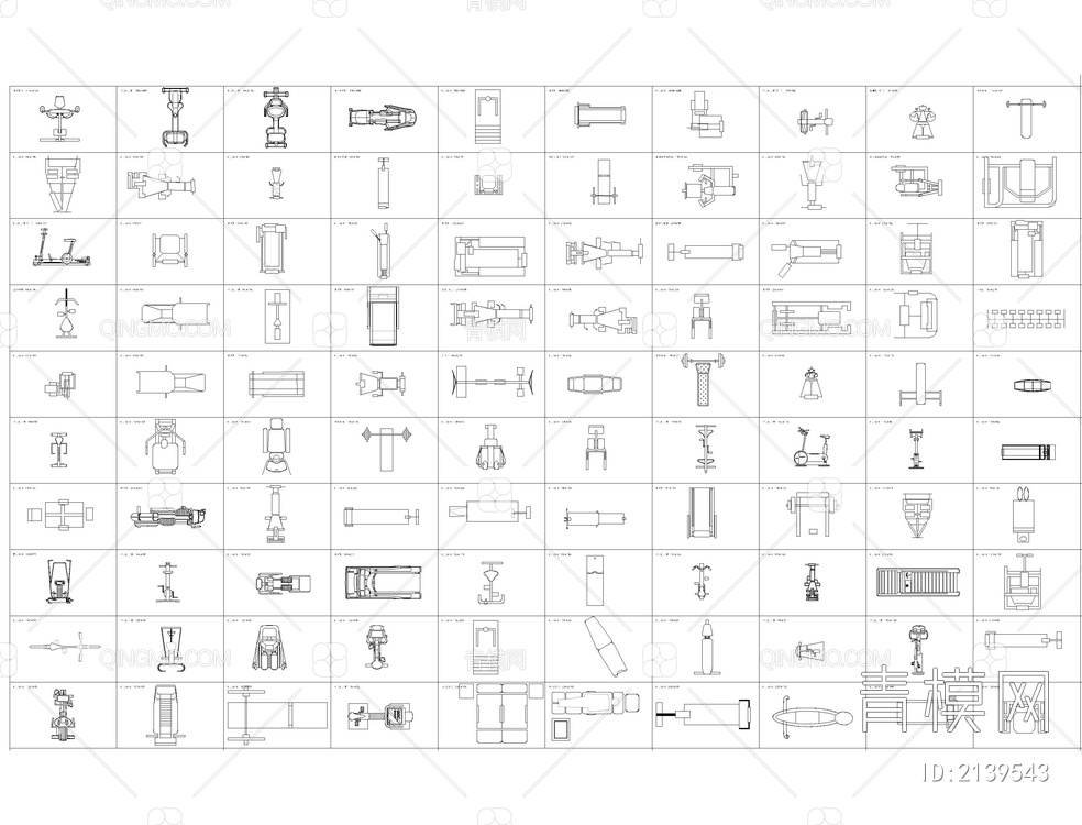 户外器材健身CAD【ID:2139543】