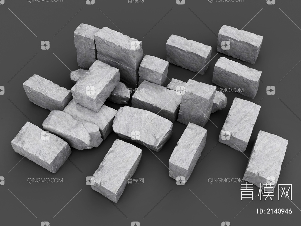 石材3D模型下载【ID:2140946】