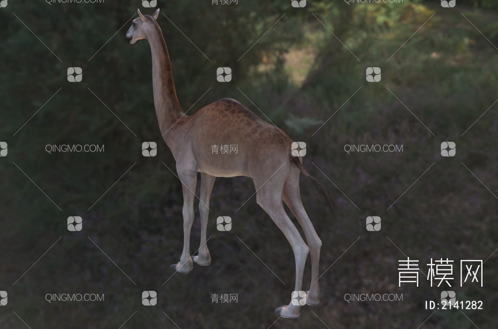 长颈鹿 骆驼 古骆驼 高驼 动物3D模型下载【ID:2141282】