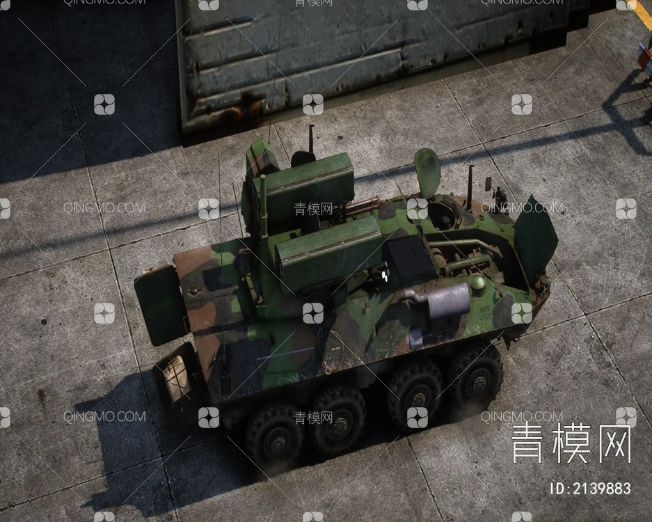 美国LAVAD防空型装甲车3D模型下载【ID:2139883】