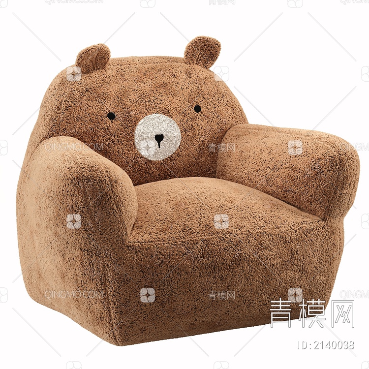 泰迪熊椅3D模型下载【ID:2140038】
