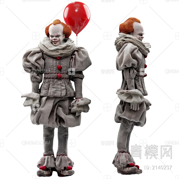 小丑3D模型下载【ID:2140237】