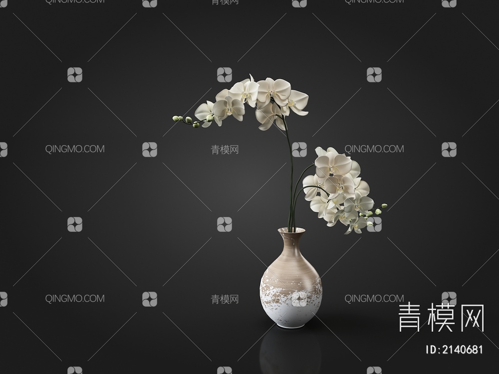 花瓶3D模型下载【ID:2140681】
