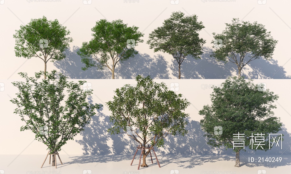 树木 乔木组合3D模型下载【ID:2140249】
