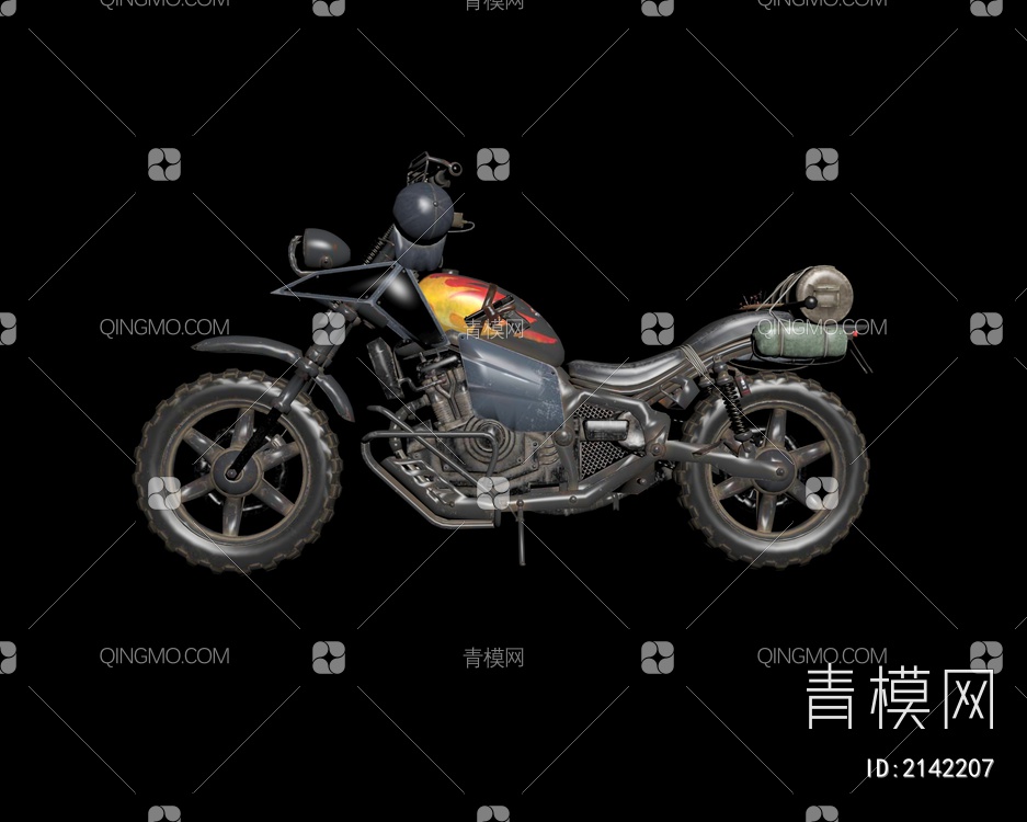 摩托车3D模型下载【ID:2142207】
