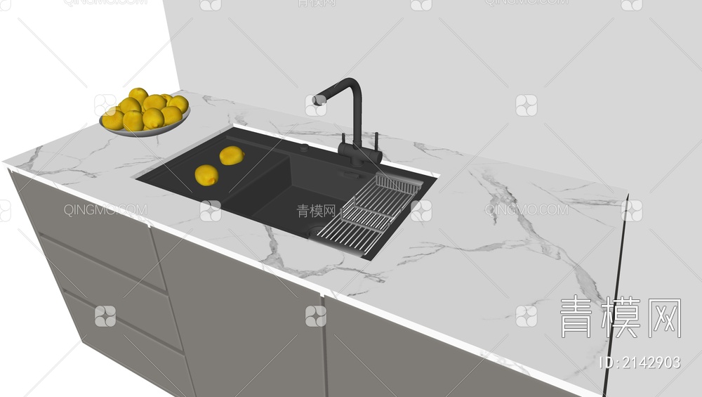 洗菜池，水槽SU模型下载【ID:2142903】