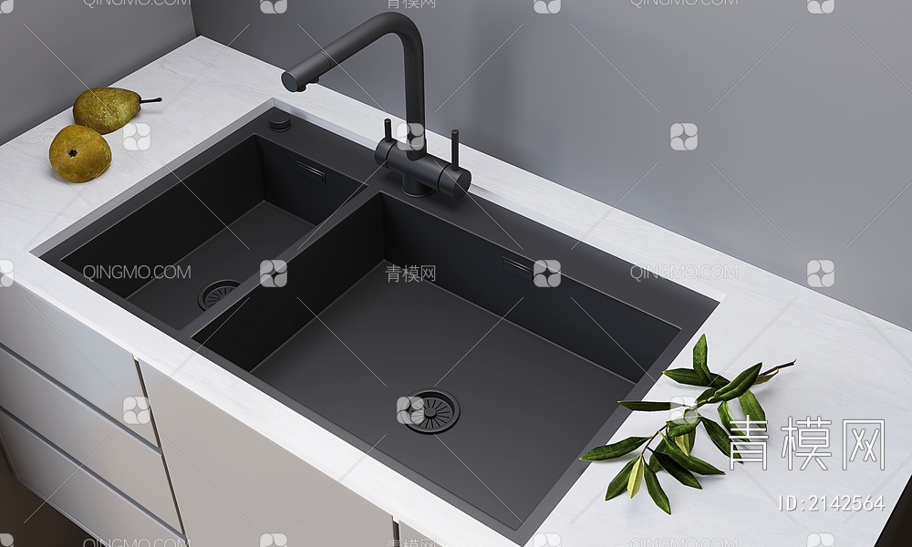 洗菜池，水槽3D模型下载【ID:2142564】