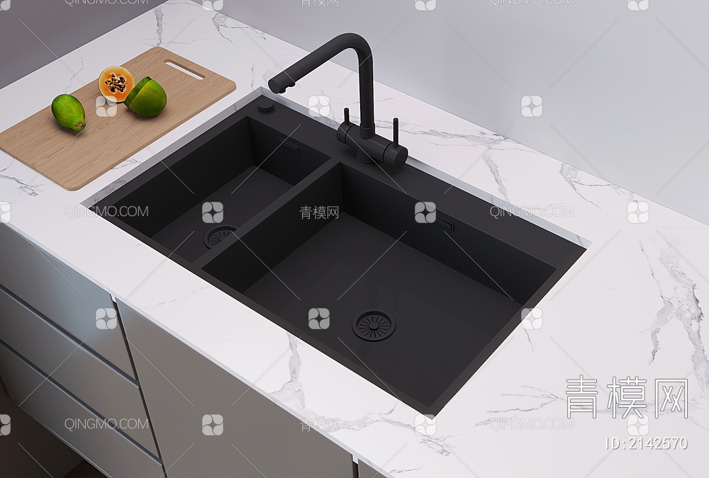 洗菜池，水槽3D模型下载【ID:2142570】
