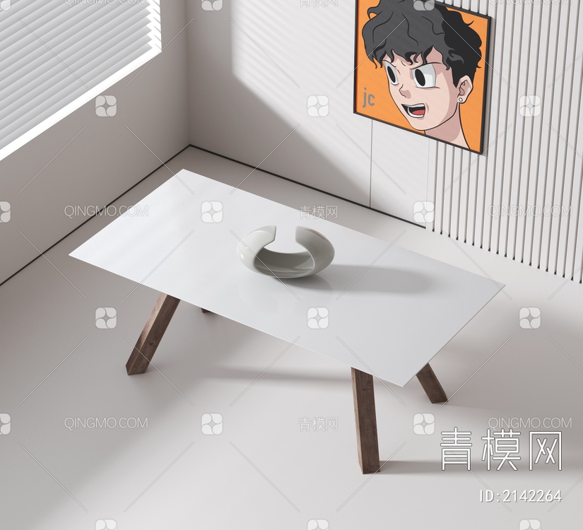 餐桌3D模型下载【ID:2142264】